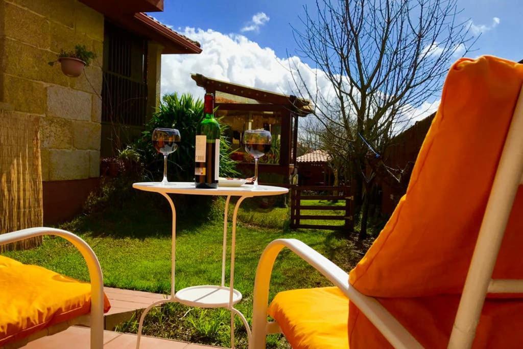 Tranquila Casita De Invitados En Vigo Con Chimenea Extérieur photo