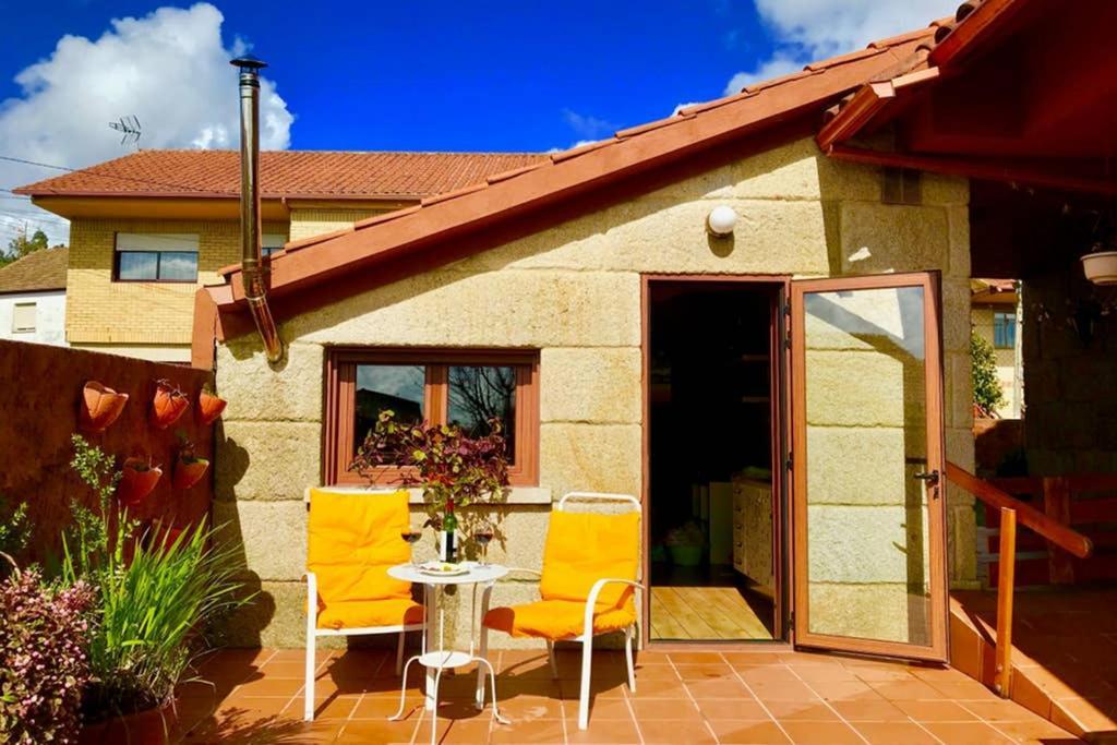 Tranquila Casita De Invitados En Vigo Con Chimenea Extérieur photo