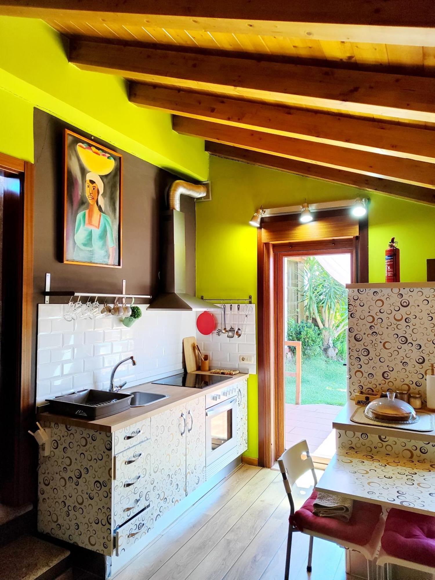 Tranquila Casita De Invitados En Vigo Con Chimenea Extérieur photo