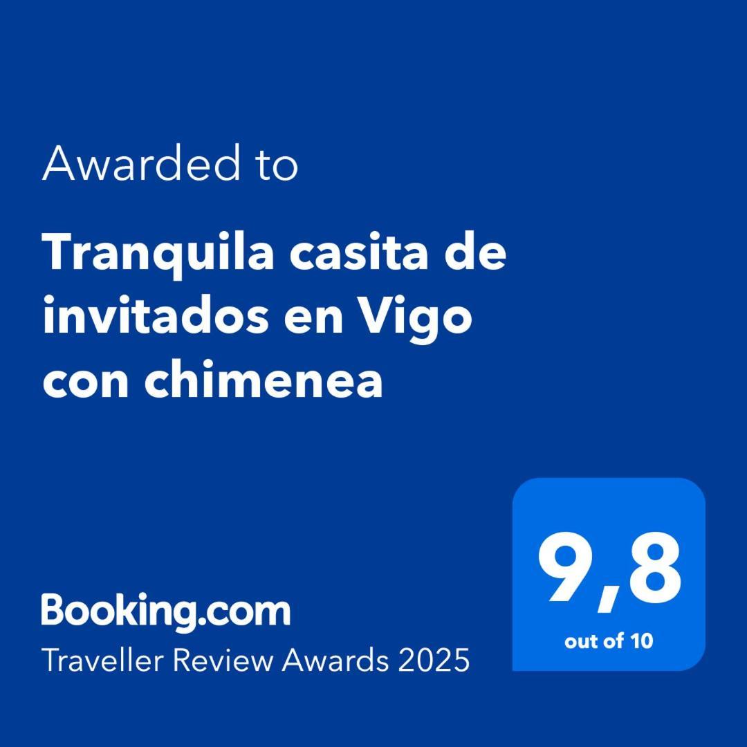 Tranquila Casita De Invitados En Vigo Con Chimenea Extérieur photo
